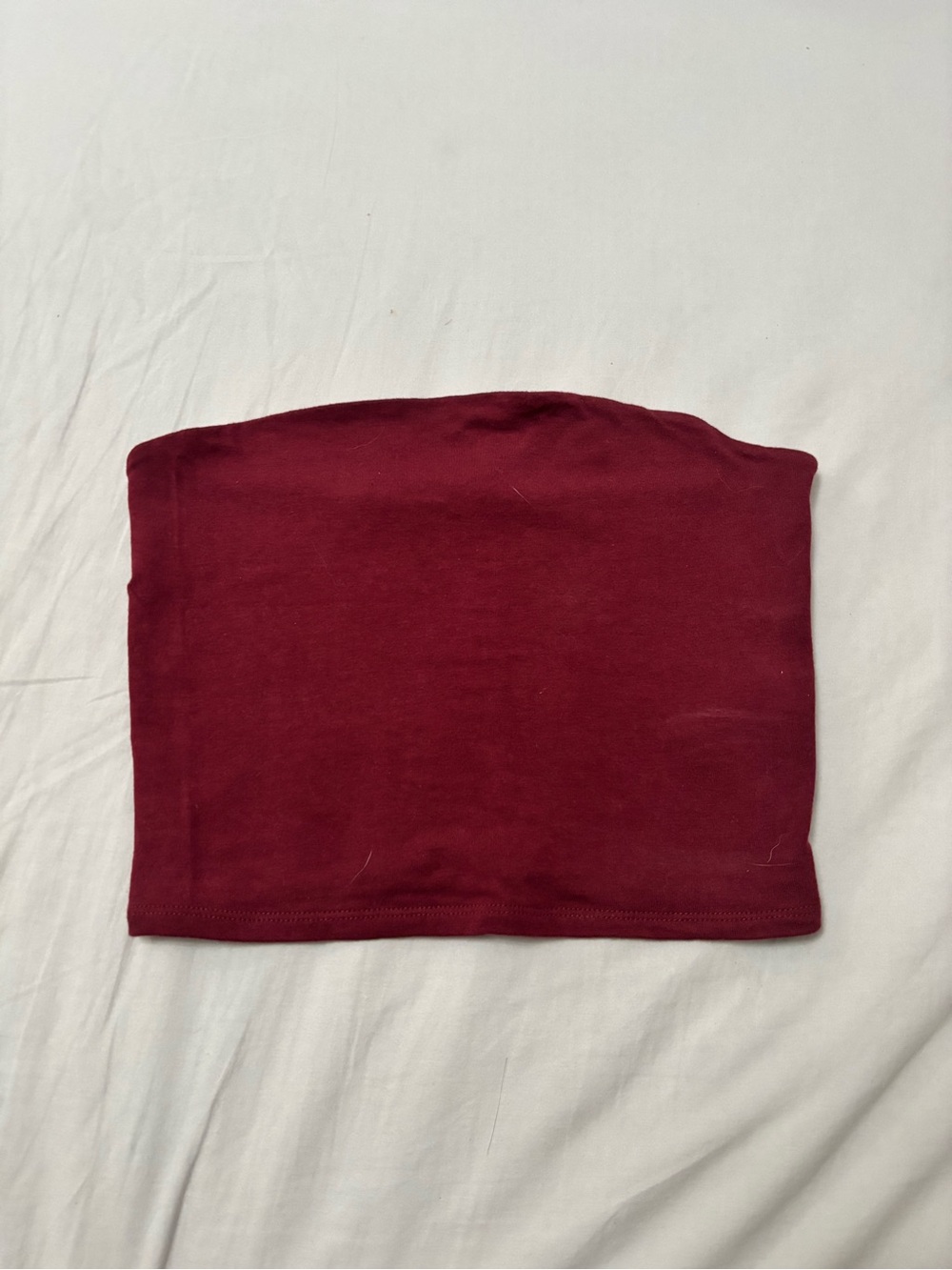 Garage Burgundy Tube Top